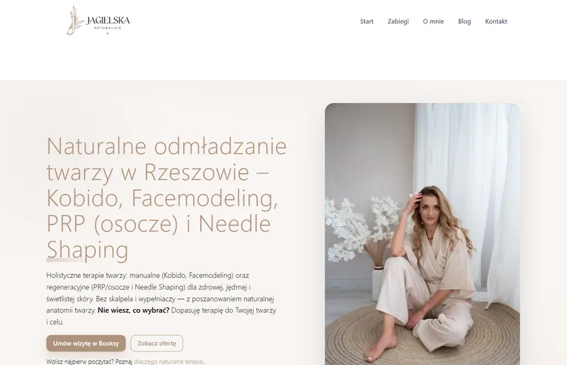 Karolina Jagielska Naturalnie — strona salonu kosmetycznego